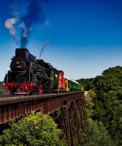 TUSCANY STEAM TRAIN IN THE NATURE